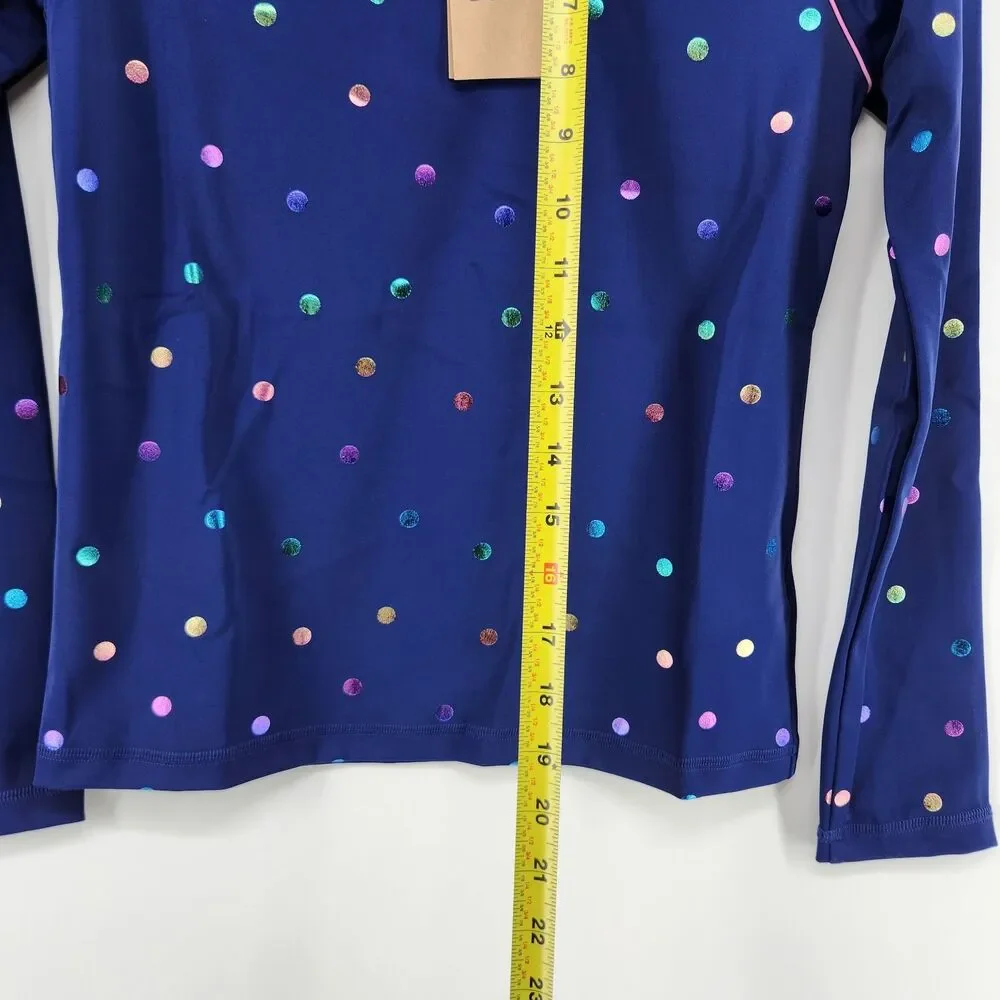 NWT Mini Boden Kids‎ 10-11Y Navy Blue Sunsafe Patterned Rash Vest